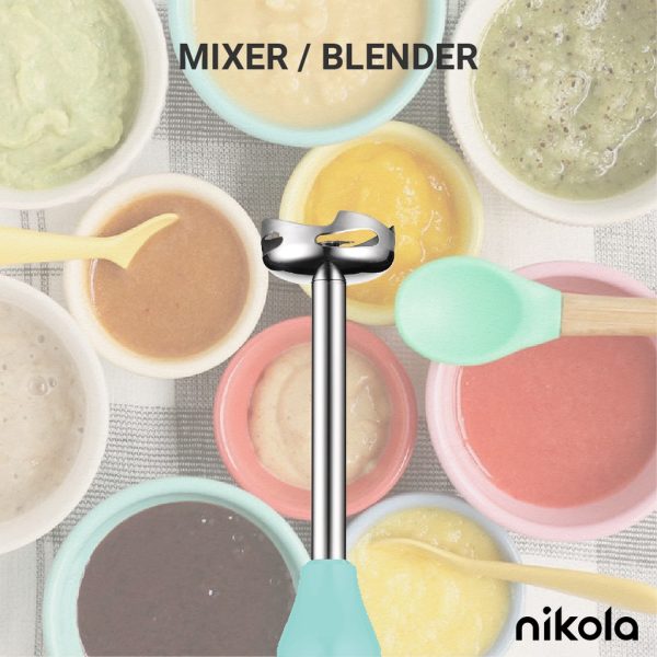 NIKOLA 4-in-1 Multi-Functional Blender (MB100) 2 Speed Mode, 500W - Blue