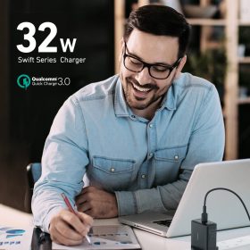 AUKEY PA-F3S 32W Swift Series PD USB C Wall Charger - Black - Image 5