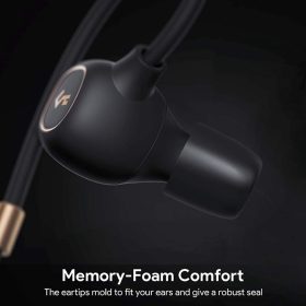 AUKEY Key Series EP-B80 Bluetooth 5 Wireless Headphones Earbuds with Hybrid Driver System, High Fidelity Sound, aptX - Dark Grey - Image 3