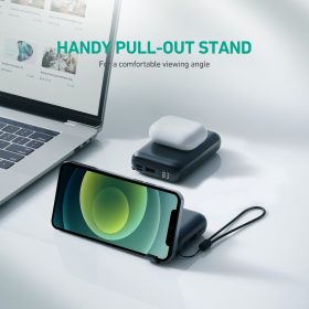 AUKEY PB-WL01S 20W PD 10000mAh Basix Pro Mini Wireless Charging Power Bank - Black - Image 4