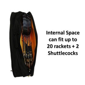 APACS 2-Zips bag with Side & Shoe zip Pocket (Thermal Foil) Backpack Straps Badminton Bag D2611 - Silver - Image 3