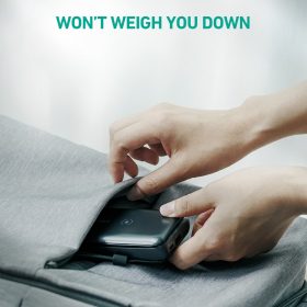 AUKEY PB-WL01S 20W PD 10000mAh Basix Pro Mini Wireless Charging Power Bank - Black - Image 6