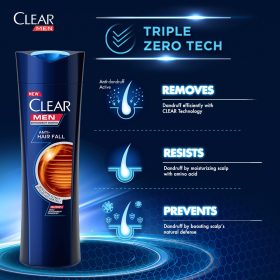 CLEAR MEN Anti Hair Fall Anti-Dandruff Shampoo 315ml - Image 5