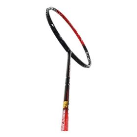 APACS Nano Fusion Speed 722 (No String) Original Badminton Racket - Black Red - Image 3