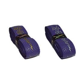 MAXI (Taiwan) Branded Tattoo Replacement PU Badminton Grip - Purple Gold - Image 2