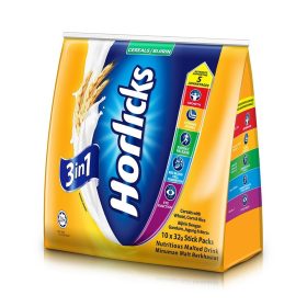 HORLICKS 3-in-1 Instant Cereal Drink 10 x 32g FREE 2 sticks - Image 3