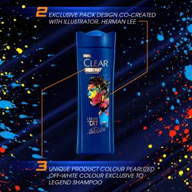 CLEAR MEN Shampoo CR7 Legend Edition Anti-Dandruff 315ml - Image 4