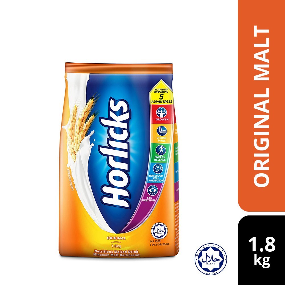 HORLICKS Original Nutritious Malted Drink 1.8kg - Image 1