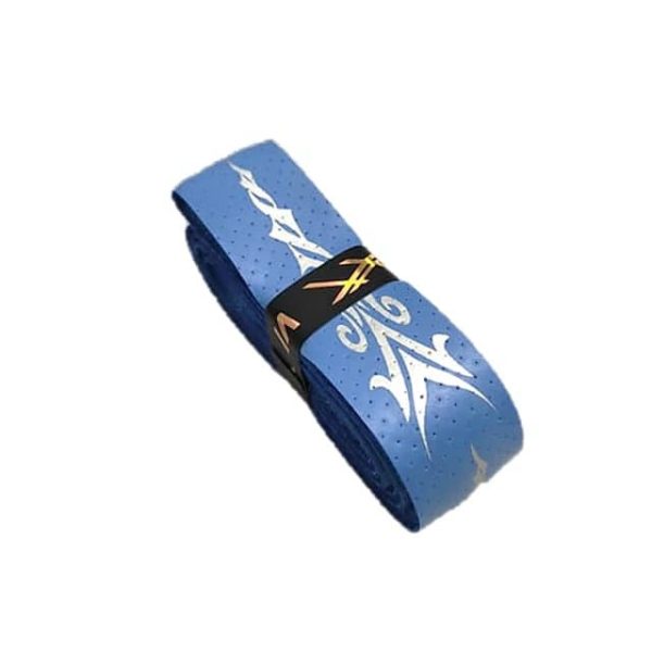 MAXI (Taiwan) Branded Tattoo Replacement PU Badminton Grip - Blue Silver