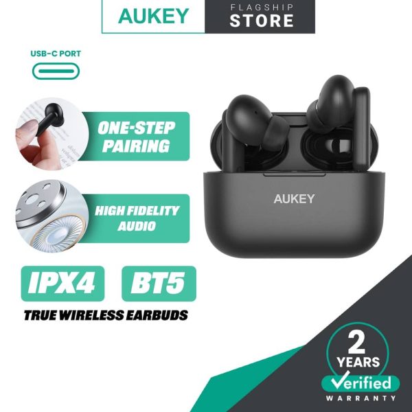 AUKEY EP-M1 Move Mini ANC Bluetooth 5 TWS True Wireless Earbuds - Black