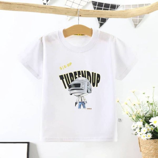 (Ready stock) Robot Boy / Girl Kid T-shirt for 18 months to 8 Years old - White