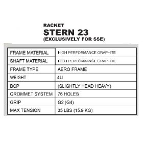 APACS Stern 23 (No String) Original Badminton Racket - Black Red - Image 9