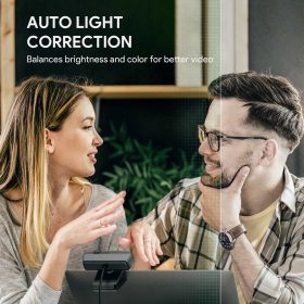 AUKEY PC-LM7 Webcam With Privacy Cover 1080P Full HD With Dual Noise-Reducing Mic For Online Meeting & Streaming - Black - Image 9