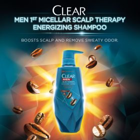 CLEAR MEN Scalp Therapy Micellar Anti-Dandruff Energizing Shampoo 380ml - Image 3