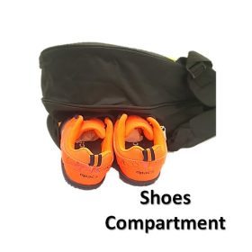 APACS 2-Zips bag with Side & Shoe zip Pocket (Thermal Foil) Backpack Straps Badminton Bag D2611 - Silver - Image 5