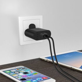 AUKEY PA-T16 Dual USB Qualcomm Quick Charge 3.0 Charger (UK Plug) - Black - Image 5