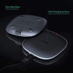 AUKEY LC-C6 5W Graphite Wireless Charger Pad - Black - Image 4