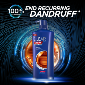CLEAR MEN Anti Hair Fall Anti-Dandruff Shampoo 650ml X 2 - Image 6