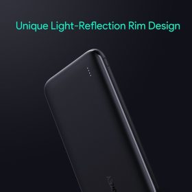 (NEW) AUKEY PB-N73S-18W PD N Series 10000mAh USB C / Lightning Universal Powerbank for Android & iOS Apple Device - Black - Image 5