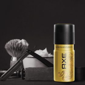 AXE Gold Body Spray for Men Temptation 150ml - Image 6