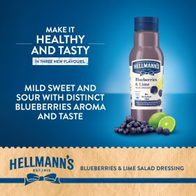 HELLMANN’S​ Salad Dressing​ Blueberries & Lime 210ml​ - Image 6