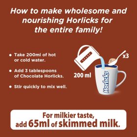 HORLICKS Chocolate Powder Refill 350g - Image 3