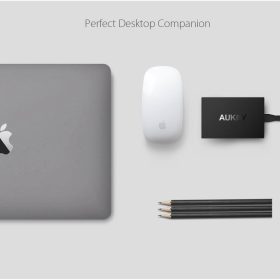 [Limited Offer] AUKEY PA-T15 5 USB Multiple Port Qualcomm Quick Charge 3.0 Desktop Charger (54W) - Black - Image 7