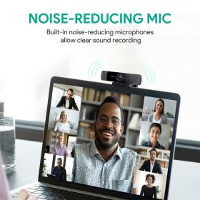 AUKEY PC-LM1E FHD Webcam 1080p Live Streaming Camera with Stereo Microphone Laptop USB Webcam - Black - Image 8