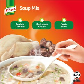 KNORR Chicken & Mushroom Oriental Instant Soup 43g - Image 3