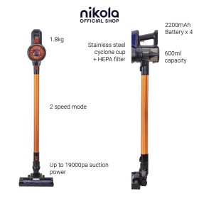 NIKOLA S30 Cordless Vacuum Cleaner Cyclone Plus - Premium - Image 4