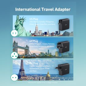 AUKEY PA-PD20 PowerDuo 5K 20W PD Power Bank with Integrated Outlet - Black - Image 8