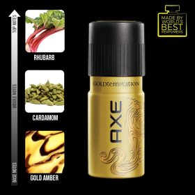 AXE Gold Body Spray for Men Temptation 150ml - Image 4