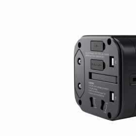 AUKEY PA-TA01 Universal Travel Adapter With USB-C and USB-A Ports - Black - Image 3
