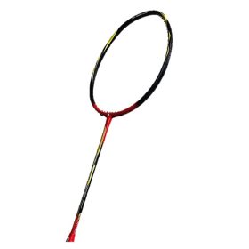 APACS Stern 23 (Install with String) Apacs Versus Rainbow Original Badminton Racket - Black Red - Image 4