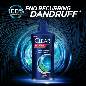 CLEAR MEN Cool Sport Menthol Anti-Dandruff Shampoo 650ml X 2 - Image 8