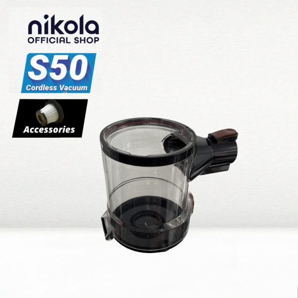 NIKOLA S50 Cordless Vacuum Accessories Parts - Dust Cup