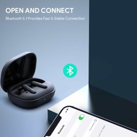 AUKEY EP-N8 Sports X6 TWS BT 5.2 True Wireless Earbuds with ANC (35dB Active Noise cancelling) & Transparency Mode - Black - Image 6