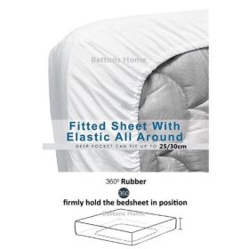 100% Cotton Hotel Premium Quality Single Size Fitted Bedsheet - CS117 - Image 3