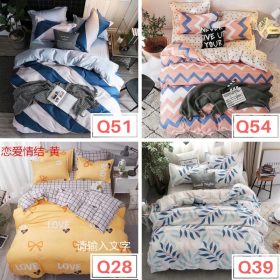 Premium Cotton 4 in 1 Queen Size Fitted Bedsheet - Q2 - Image 4