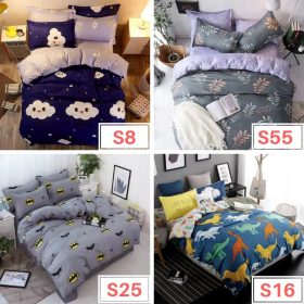 (Ready stock) 100% Cotton 2 in 1 Single Size Fitted Bedsheet - S8 - Image 5