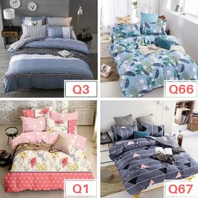 Premium Cotton 4 in 1 Queen Size Fitted Bedsheet - Q2 - Image 6