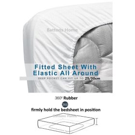 Premium Cotton 4 in 1 Queen Size Fitted Bedsheet - Q2 - Image 3