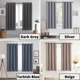 BOVINO Ring Eyelet / Hook Blackout Curtain UV Protection Curtain Grommet Top French Pleat Hook Ring - Dark Grey - Image 9
