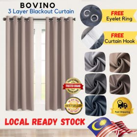 BOVINO Ring Eyelet / Hook Blackout Curtain UV Protection Curtain Grommet Top French Pleat Hook Ring - Dark Grey - Image 7