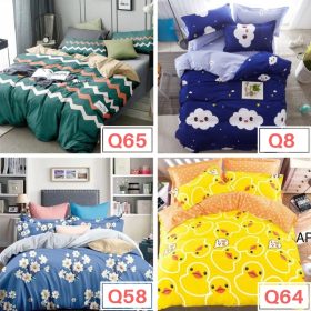 Premium Cotton 4 in 1 Queen Size Fitted Bedsheet - Q2 - Image 7