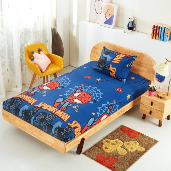 (Ready stock) 100% Cotton 2 in 1 Single Size Fitted Bedsheet - S96
