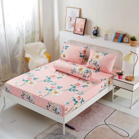 4 in1 Queen Size Bedsheet / 2 in1 Single Size Fitted Bedsheet Pillow Case Bedsheet Set - 225 - Image 1