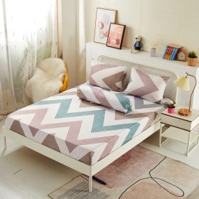 4 in1 Queen Size Bedsheet / 2 in1 Single Size Fitted Bedsheet Pillow Case Bedsheet Set - 222 - Image 1