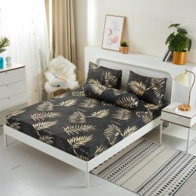 4 in1 Queen Size Bedsheet / 2 in1 Single Size Fitted Bedsheet Pillow Case Bedsheet Set - 216 - Image 1