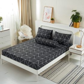 4 in1 Queen Size Bedsheet / 2 in1 Single Size Fitted Bedsheet Pillow Case Bedsheet Set - 215 - Image 1